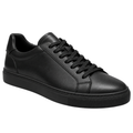 Premium Leather Low-Top Trainers – Jet Black | Asvingtton