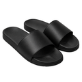 Premium Minimalist Slide Sandals – Jet Black | Asvingtton